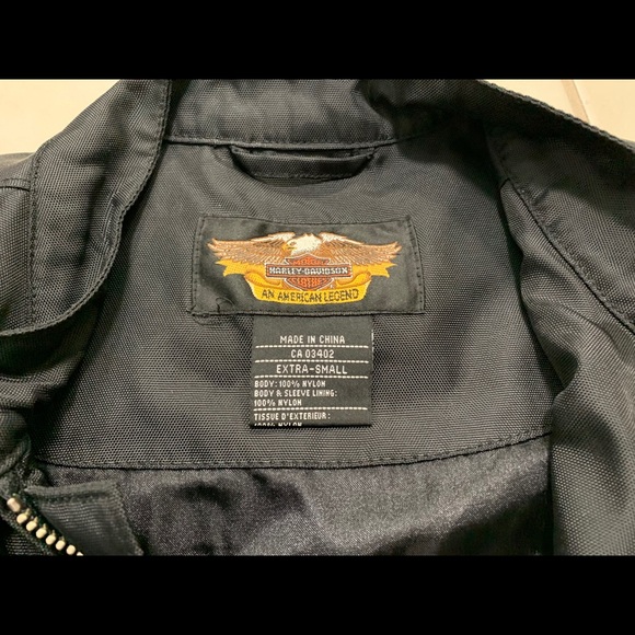 Harley Davidson jacket, xs, Nylon, zips - Picture 5 of 8